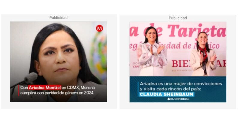 Ella se equivoca o alguien le anda haciendo un flaco favor a Ariadna Montiel, aspirante a la Jefatura de Gobierno de la CDMX y hoy secretaria del Bienestar del gobierno de Andrés Manuel López Obrador.