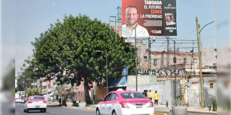 Taboada, Mundo Ejecutivo, anuncio espectacular, El Cabaretito, 2024, LGBTTTI+