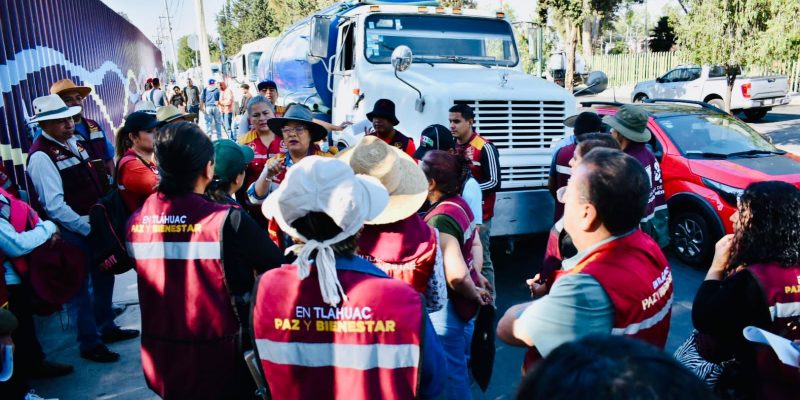 Alcaldía Tláhuac pone en marcha operativo emergente de distribución de agua