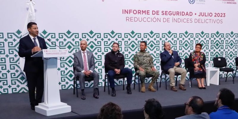 Como desde hace varias semanas, el jefe de Gobierno, Martí Batres, volvió a manifestar lo que consideró avances en favor del ciudadano. Se trató del “Informe de Seguridad julio 2023, Reducción de Índices Delictivos”,