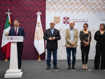 El jefe de Gobierno Martí Batres dijo que, en la Ciudad de México aún no está definida la ruta y los tiempos para definir al candidato de Morena al Gobierno capitalino y que la dirigencia de Morena CDMX deberá hacer el anuncio. FOTO: GCDMX