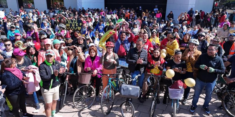 El deseo de Brugada: que el futuro de la CDMX sea en bicicleta. FOTO: Especial