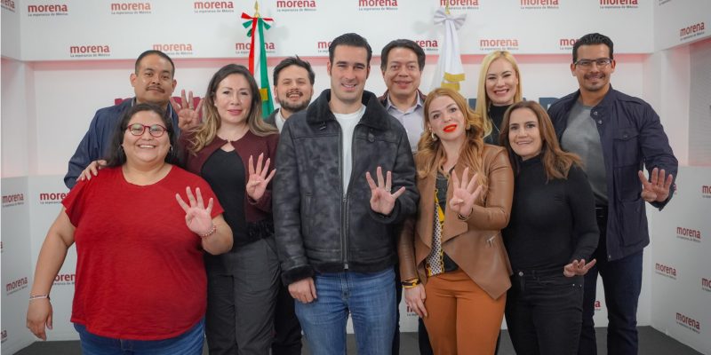 Más historias de que en Morena prevalece el influyentismo y ser pariente de alguien poderoso en el gobierno o en el partido ayuda mucho para obtener un cargo o una candidatura. El caso más reciente: Miguel Torruco, hijo del secretario de Turismo del mismo nombre, quien será el candidato de ese partido a la Alcaldía de Miguel Hidalgo. FOTO: X / Morena CDMX