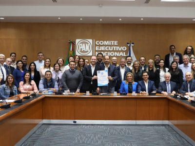 La Comisión Permanente del Consejo Nacional del PAN aprobó la candidatura de Santiago Taboada como candidato a la jefatura de gobierno de la Ciudad de México. FOTO: Especial