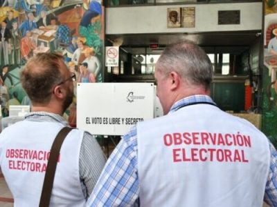 Foto: observadores electorales IECM