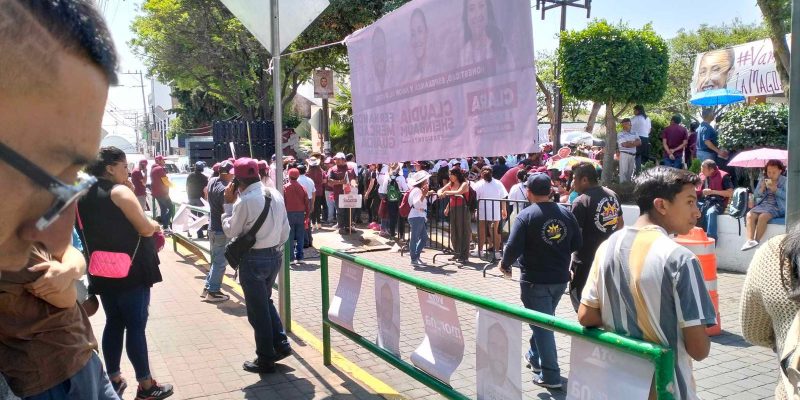 El candidato de Morena a la Alcaldía La Magdalena Contreras, Fernando Mercado trae una racha en que todo le sale mal. Este lunes, de nueva cuenta, le falló a sus candidatas Clara Brugada y Claudia Sheinbaum. FOTO: Especial