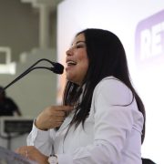 La candidata por la coalición “Sigamos Haciendo Historia” para gobernar la alcaldía de Iztacalco, Lourdes Paz, aseguró que su gobierno se construirá “con mirada de mujer”. FOTO: Especial