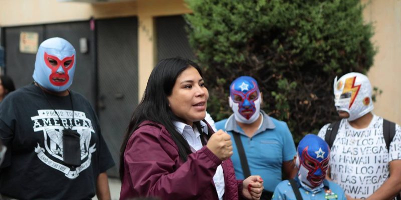 La candidata a la alcaldía de Iztacalco por la coalición “Sigamos Haciendo Historia”, Lourdes Paz, prometió que, de ganar las elecciones del 2 de junio, destinaría mayores recursos para la seguridad en dicha demarcación territorial, esto de la mano de una buena administración del gasto público. FOTO: Especial