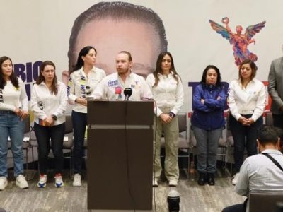 El candidato a la jefatura de gobierno, Santiago Taboada y los 16 aspirantes a las alcaldías de la Ciudad de México por el PAN, PRI y PRD denunciaron que Morena prepara un invento, un montaje para acusarlos de una supuesta compra de votos en todas las demarcaciones en las que compiten, para reventar la elección en la CDMX. FOTO: Especial