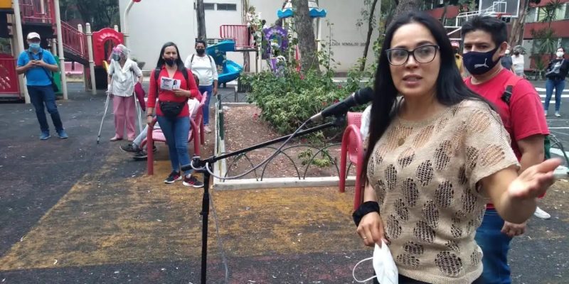 Sin importarle que también afecta el proyecto de Santiago Taboada y de su jefe de partido, Alejandro Moreno 'Alito', la candidata a diputada local de Va X la Ciudad de México (PAN, PRI y PRD) Silvia Sánchez Barrios, le atizó fuego a la candidata de la misma coalición a alcaldesa de Azcapotzalco, Margarita Saldaña. FOTO: X / Grupo Radiofónico y Medios