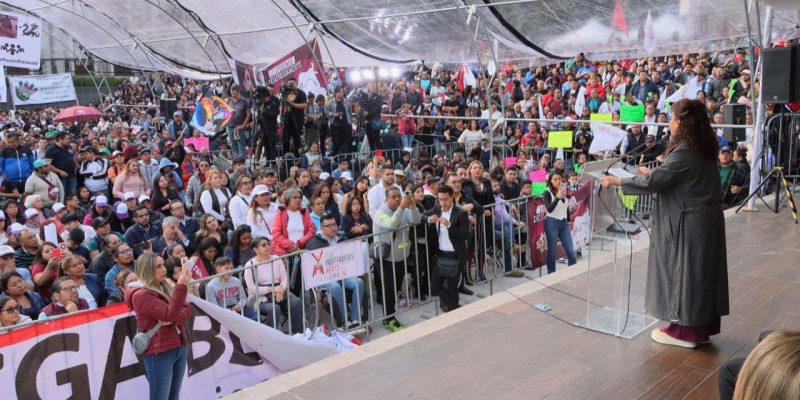 Este viernes, durante el segundo día de su gira de agradecimiento por la Ciudad de México, la jefa de Gobierno electa, Clara Brugada Molina, visitó las alcaldías Cuajimalpa y La Magdalena Contreras. FOTO: Especial