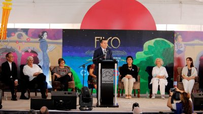  Giovani Gutiérrez Inaugura la 4ta Feria Internacional del Libro en Coyoacán. FOTO: Especial