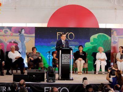  Giovani Gutiérrez Inaugura la 4ta Feria Internacional del Libro en Coyoacán. FOTO: Especial