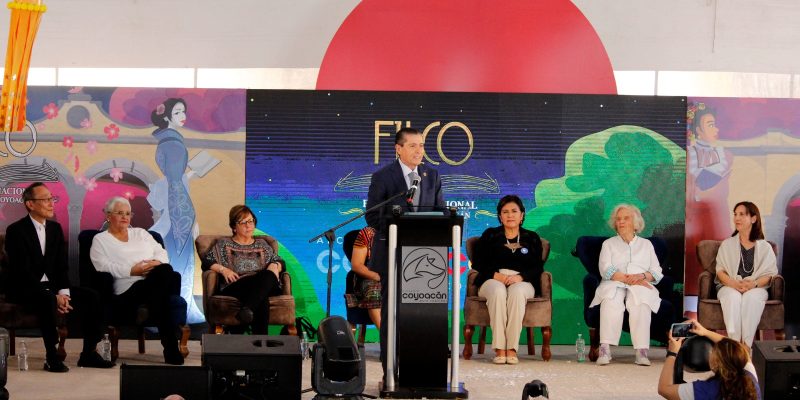  Giovani Gutiérrez Inaugura la 4ta Feria Internacional del Libro en Coyoacán. FOTO: Especial