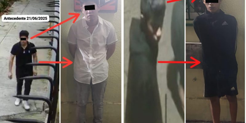 En el marco de la estrategia de seguridad #BlindarBJ360, elementos de proximidad lograron la detención de dos individuos de 15 y 24 años, presuntamente implicados en un robo a comercio en la colonia Vértiz Narvarte.