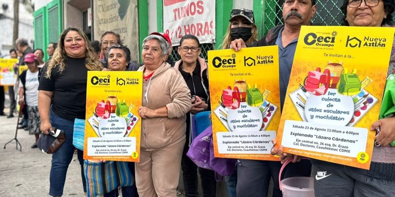 Nueva Aztlán hará este sábado la Primera Colecta de Útiles Escolares y 'Mochilatón'