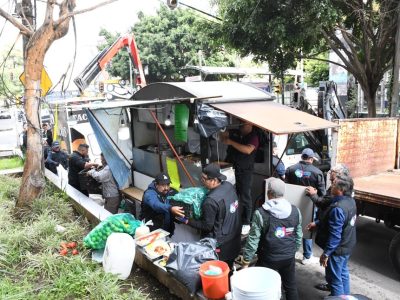 Con el objetivo de mantener el orden y la seguridad en las calles de la alcaldía Benito Juárez, el Gobierno del alcalde Luis Mendoza realizó diversos operativos para la recuperación del espacio público en coordinación con elementos de Blindar BJ360° y el apoyo de las áreas de Servicios Urbanos y Jurídica y Gobierno y Vía Pública.   FOTO: Especial