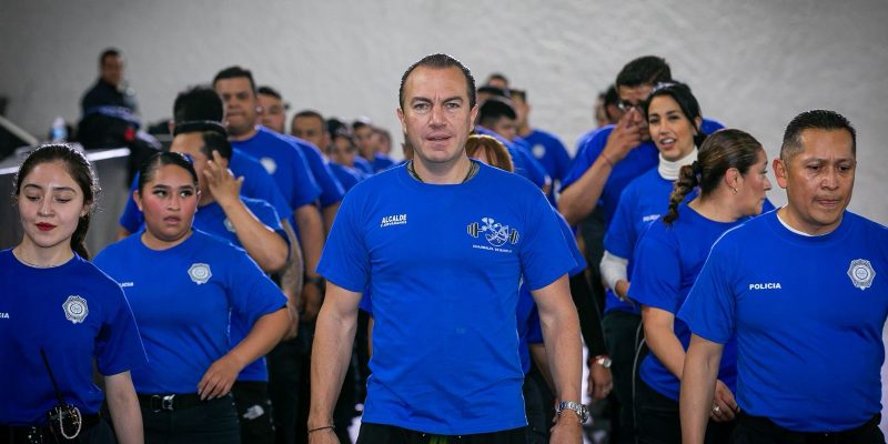 A la par del enorme proyecto para la prevención del delito, mayores capacidades y fortalecimiento de la estrategia y acciones en seguridad ciudadana, el alcalde de Cuajimalpa, Carlos Orvañanos ha reforzado la protección de quienes nos cuidan, con el impulso al deporte y buena alimentación durante su jornada laboral. FOTOS: Especial