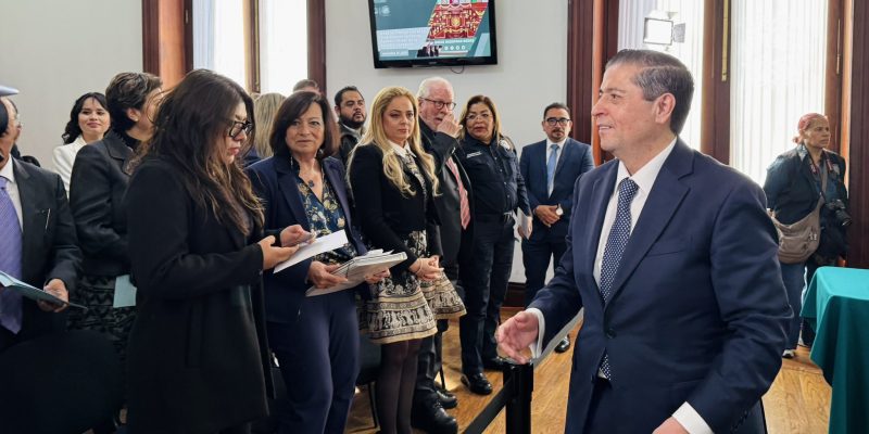 El edil, Giovani Gutiérrez dijo que la Alcaldía Coyoacán esta lista para la Copa del Mundo 2026, que para esa demarcación representa un reto mayor, pues de los 5 millones de personas que visitarán la Ciudad de México en ese contexto futbolístico, 2 millones irán a alguna parte en Coyoacán. FOTO: Especial