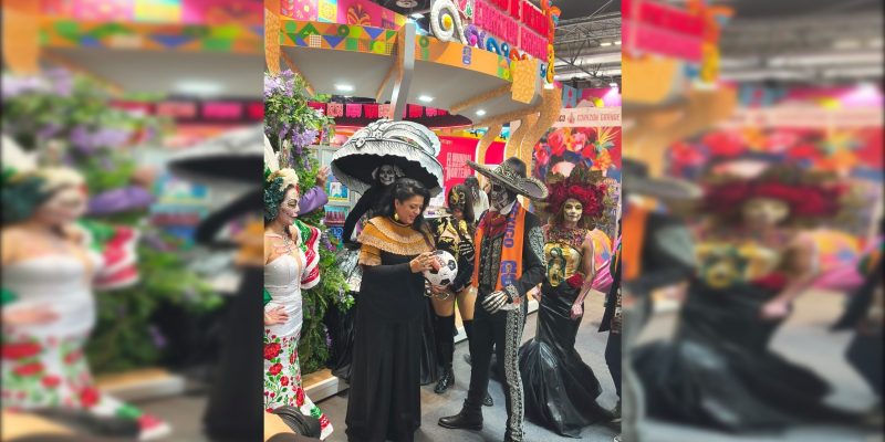 Pero nada. Al Gobierno de la Ciudad de México le interesó tan poco la difusión mundialista en la Fitur, que no consiguió patrocinadores –salvo un balón autografiado que llevaron– o aportó recursos presupuestarios para presentar atracciones especiales mundialistas. FOTO:  Especial