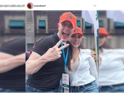 FOTO: Facebook Joana Marlen Bautista. Contexto: en la concentración por el primer año del inicio del Gobierno de Claudia Sheinbaum.