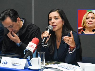 Algo seguro que anda mal en el PAN de la Ciudad de México, porque el partido hizo una conferencia de prensa para posicionarse sobre el Plan General de Desarrollo (PGD) 2025-2045 y no convocaron a su diputada experta en el tema, Olivia Garza. FOTOS: Especial