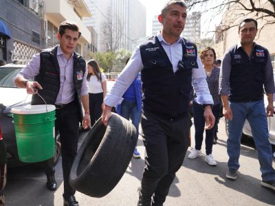Tabe retira cachivaches en calles de Miguel Hidalgo
