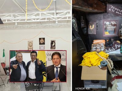¿Para qué más utilizó Estrada Carlos Estrada y Víctor Hugo Loboinmueble del PRD en Iztacalco? Ahí se encontraron símbolos e imágenes para hacer rituales, lo que coloquialmente también se le llama “brujería”, un término muy popular y genérico para identificar a quienes practican la santería y otras actividades esotéricas. FOTOS: Especial