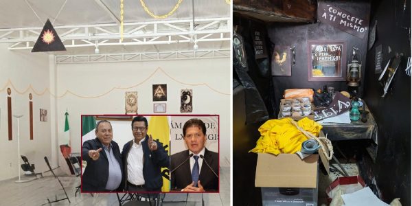 ¿Para qué más utilizó Estrada Carlos Estrada y Víctor Hugo Loboinmueble del PRD en Iztacalco? Ahí se encontraron símbolos e imágenes para hacer rituales, lo que coloquialmente también se le llama “brujería”, un término muy popular y genérico para identificar a quienes practican la santería y otras actividades esotéricas. FOTOS: Especial