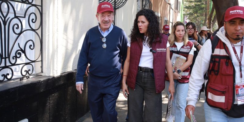 Luisa María Alcalde, presidenta nacional de Morena, y Héctor Díaz Polanco, de la CDMX, están en sus últimos días en sus cargos, pues para las necesidades del partido frente a lo que se avecina para 2027, deben ser relevados, ella a más tardar en mayo. FOTO: Especial