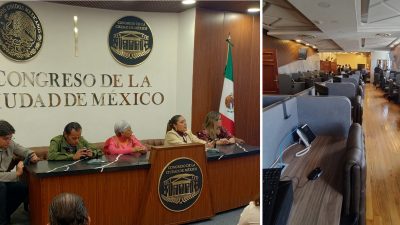 Se desató la polémica porque el Congreso de la Ciudad de México renovó la sala de prensa, pero hay que ver el bosque completo. Era una de las peores y más rascuaches y ahora quedó como una de las más vistosas de cualquier ente público del país, con un set para conferencias de prensa en verdad digno del Poder Legislativo de una de las capitales más importantes del mundo. FOTOS: CDMX Magacín