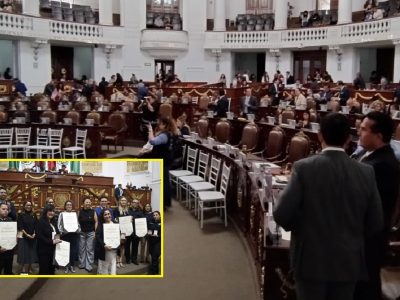 Pero hay tristes y lamentables excepciones, como el caso del Congreso de la Ciudad de México, donde no se les dio preferencia, a pesar de que ahí se crean las leyes. Este martes, en el Palacio de Donceles, los legisladores entregaron 84 medallas al Mérito en diferentes disciplinas, actividades profesionales y causas sociales. En total 13 diferentes áreas. FOTO: CDMX Magacín / Especial