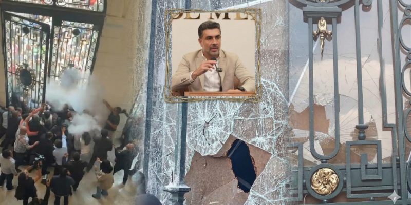 El origen de los destrozos en el Congreso de la CDMX tema tiene muchas lecturas políticas, pero parece claro que el principal afectado en este caso, el perdedor, es Sesma. FOTOS: Especial