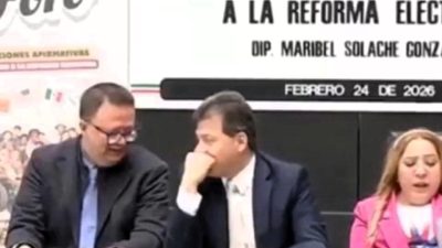Hace unos días, el diputado federal de Morena, Víctor Hugo Lobo Román y el magistrado de la Sala Superior del TEPJF, Felipe de la Mata se quitaron las máscaras y aparecieron juntos en público. FOTO: Especial