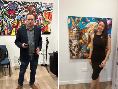 Este jueves, en Madrid, España, se presentó la iniciativa Punto Focal, un espacio abierto al arte liderado por los mexicanos Itzel Martínez y Juan Arias, quienes han desarrollado un proyecto colaborativo para apoyar a artistas mexicanos que buscan sitios para exponer sus obras. FOTO: Especial
