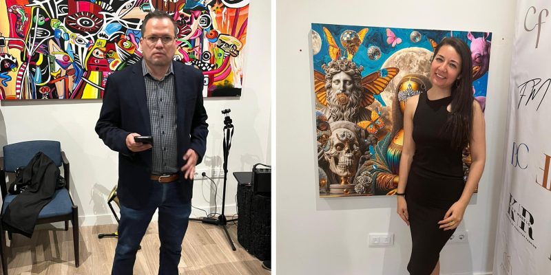 Este jueves, en Madrid, España, se presentó la iniciativa Punto Focal, un espacio abierto al arte liderado por los mexicanos Itzel Martínez y Juan Arias, quienes han desarrollado un proyecto colaborativo para apoyar a artistas mexicanos que buscan sitios para exponer sus obras. FOTO: Especial
