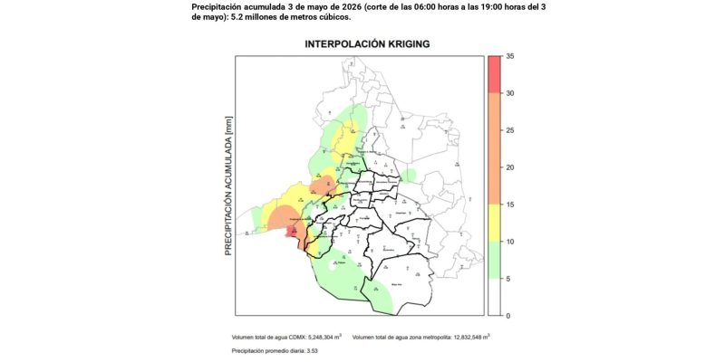 Con corte a las 19:00 horas, las brigadas de la SEGIAGUA ha concluido el 50% de los encharcamientos registrados en las alcaldías Cuauhtémoc y Gustavo A. Madero. FOTO: Especial