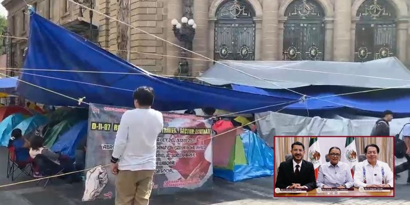 La incapacidad política del Gobierno federal para sentar a negociar y aplacar a la CNTE causa también fuertes estragos al Congreso de la Ciudad de México y todo el entorno en el que laboran miles de personas y hay cientos de comercios, además de que es sitio de tránsito de neurálgico del Centro Histórico. FOTOS: Magacín CDMX